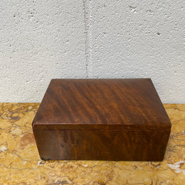 Figured Walnut Vintage Trinket Box A/F