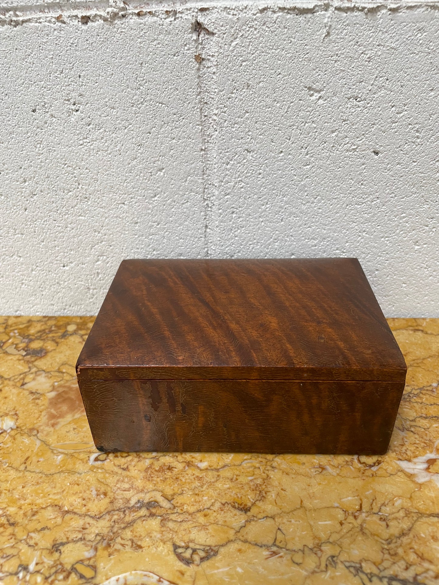 Figured Walnut Vintage Trinket Box A/F