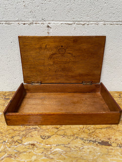 Vintage Hinged Cedar Box | Antique & Vintage | Moonee Ponds Antiques | Australia Wide Delivery