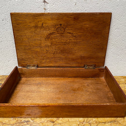 Vintage Hinged Cedar Box