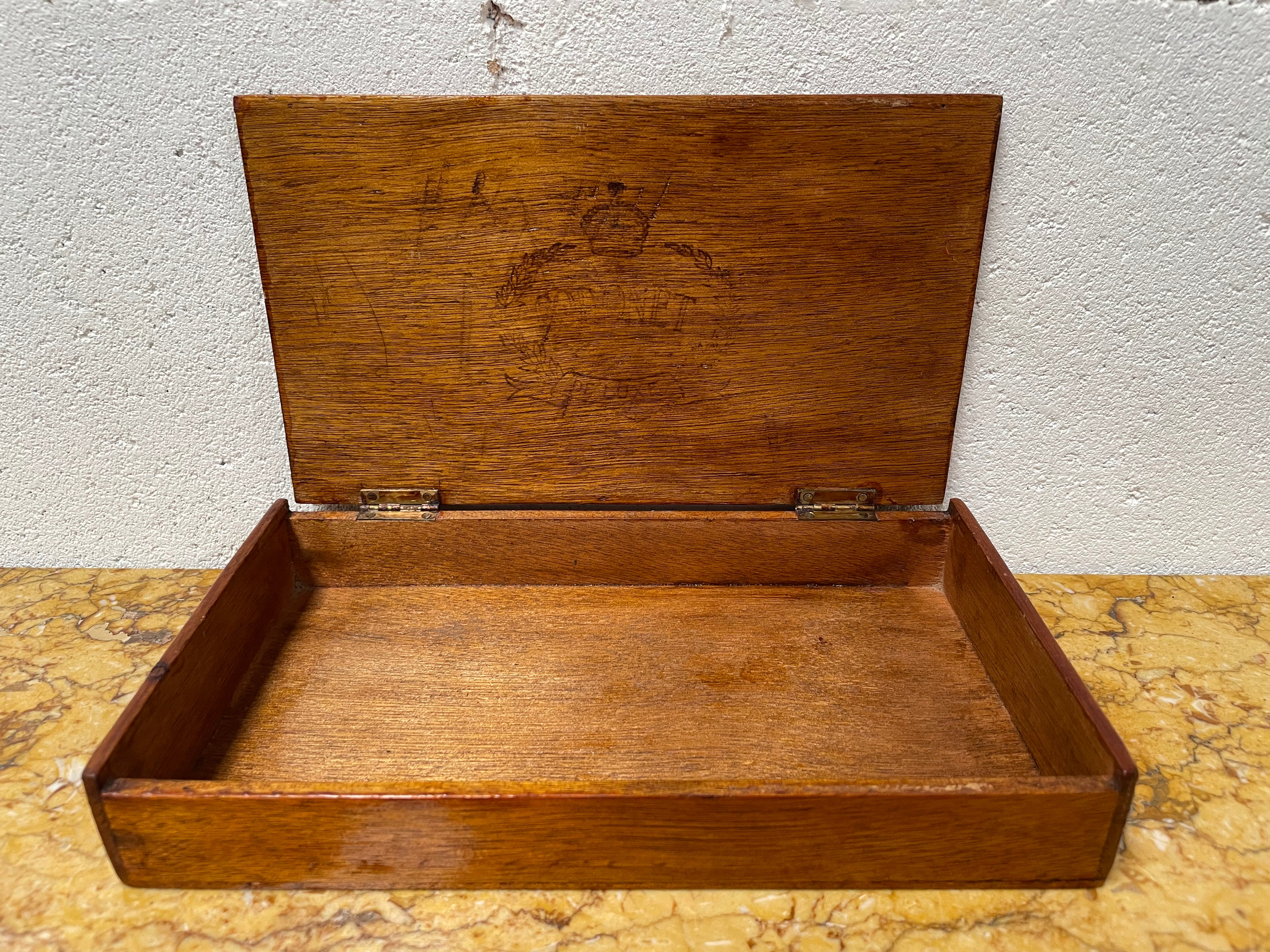 Vintage Hinged Cedar Box | Antique & Vintage | Moonee Ponds Antiques | Australia Wide Delivery