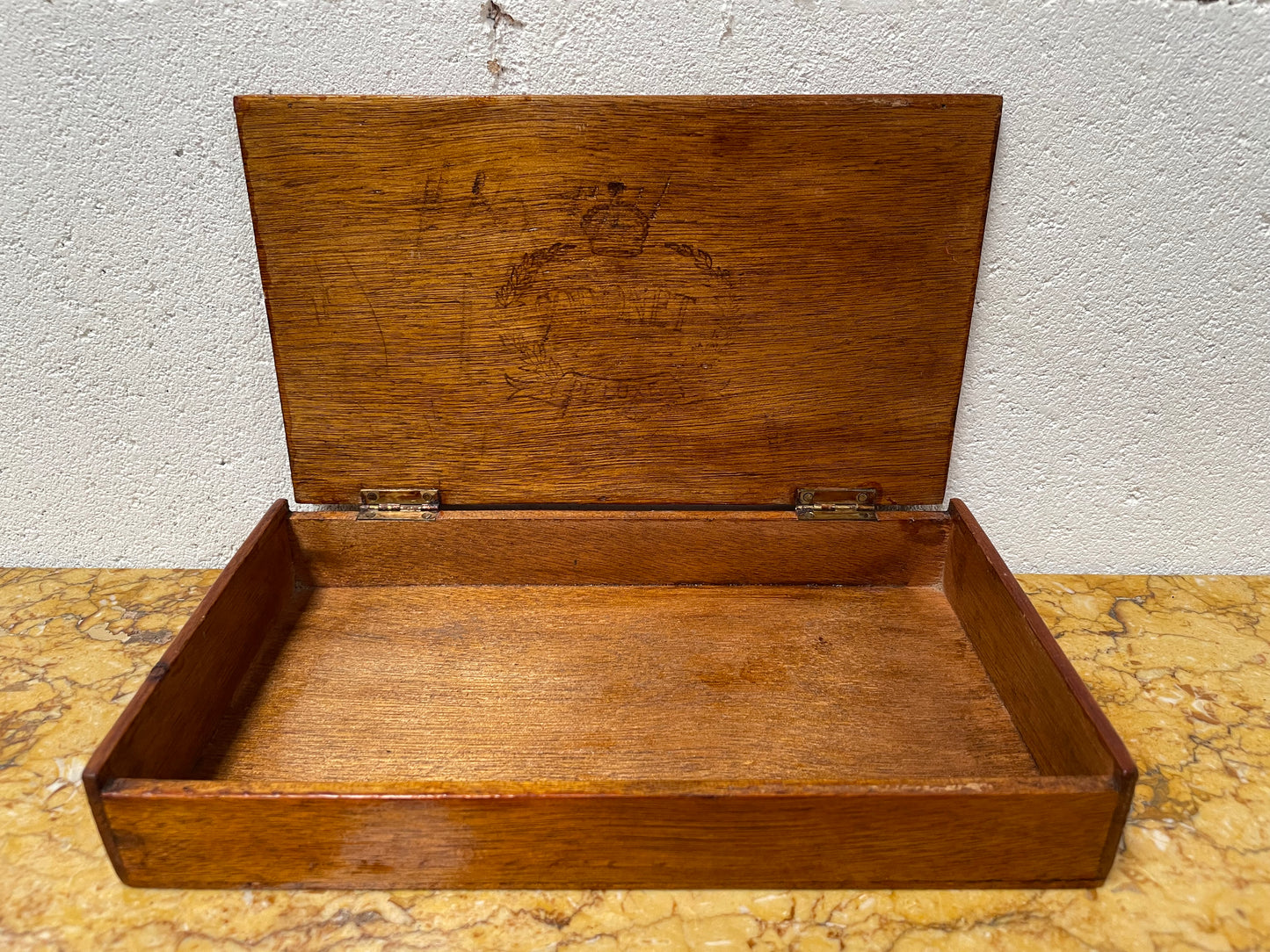 Vintage Hinged Cedar Box