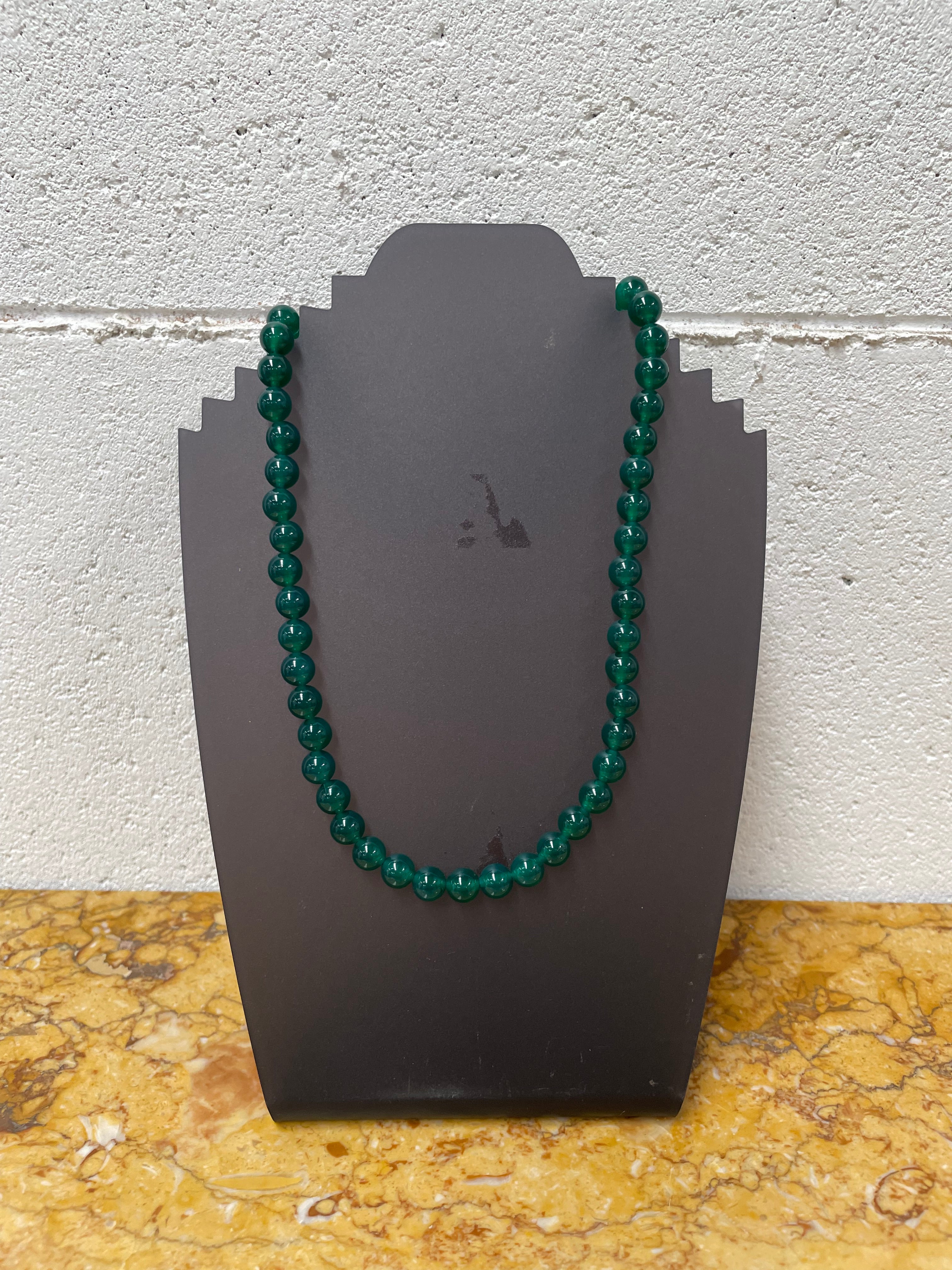 Peking Glass Faux Jade Necklace | Antique & Vintage | Moonee Ponds Antiques | Australia Wide Delivery