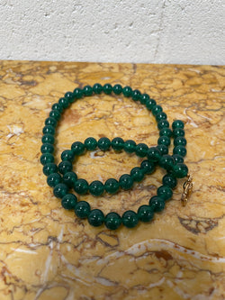Peking Glass Faux Jade Necklace | Antique & Vintage | Moonee Ponds Antiques | Australia Wide Delivery