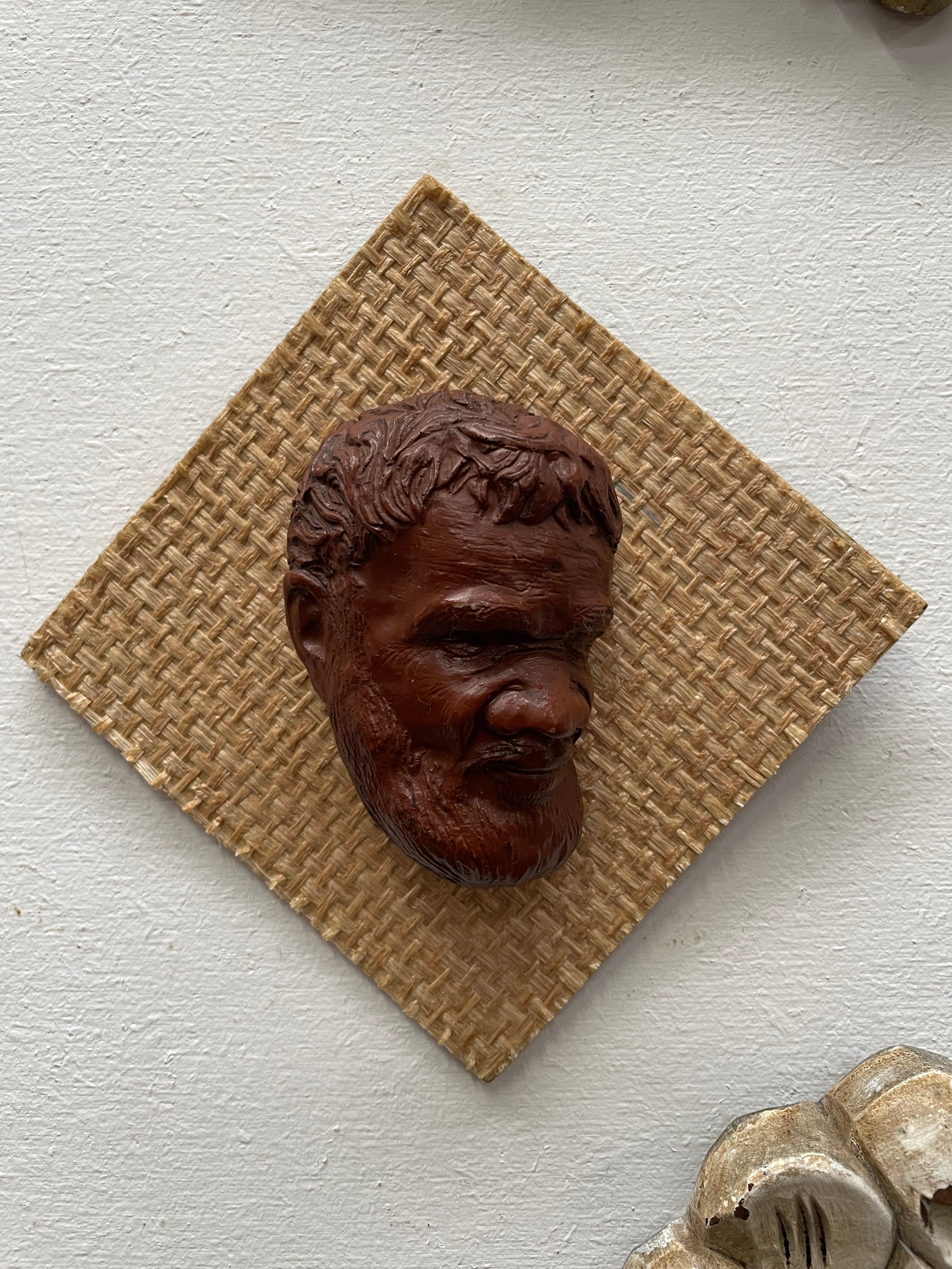 Vintage Plaque of Aboriginal Head | Antique & Vintage | Moonee Ponds Antiques | Australia Wide Delivery