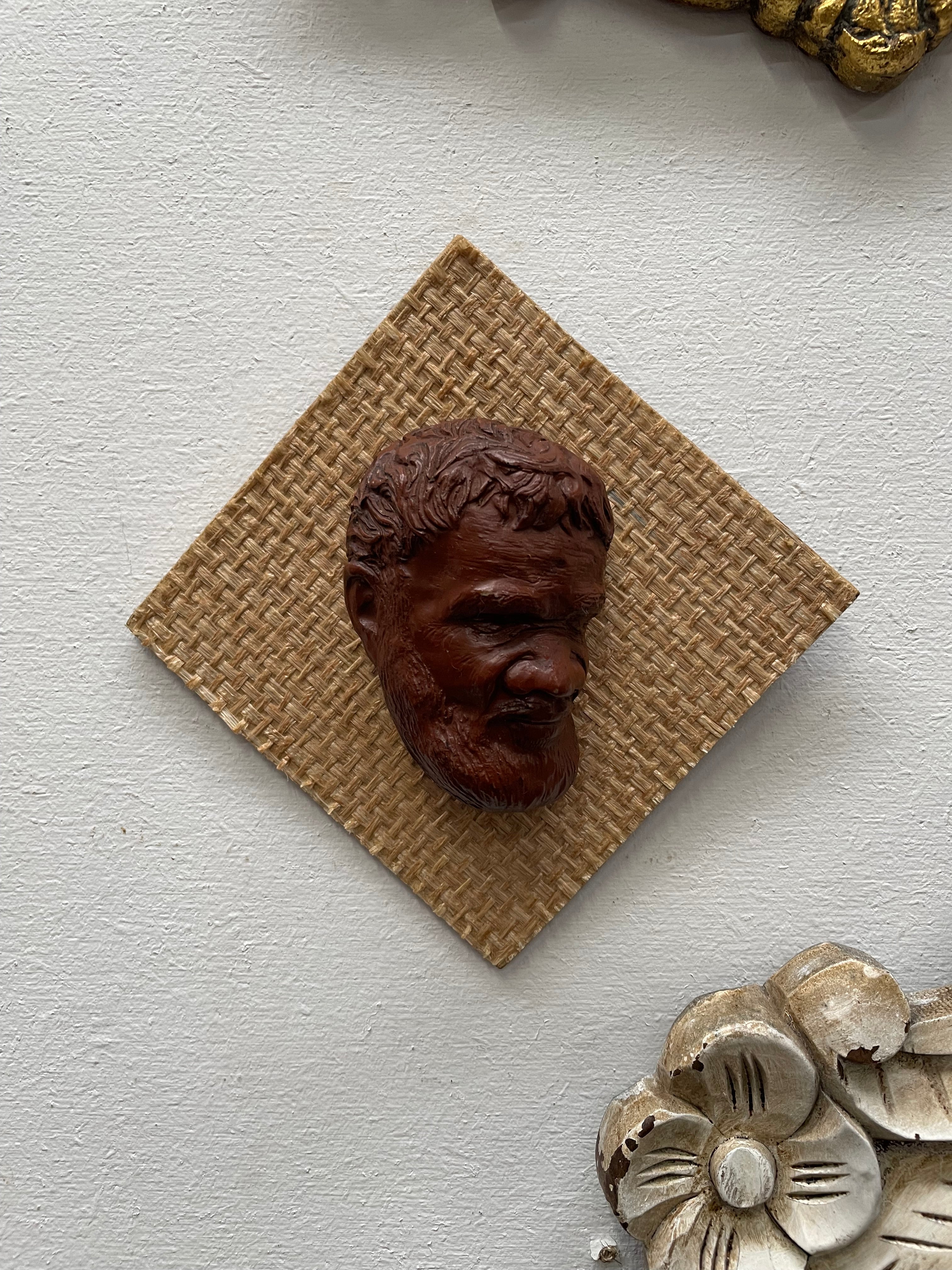 Vintage Plaque of Aboriginal Head | Antique & Vintage | Moonee Ponds Antiques | Australia Wide Delivery