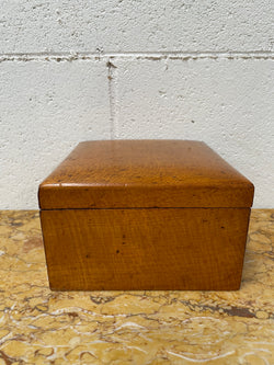 Large Vintage Maple Wooden Hinged Box | Antique & Vintage | Moonee Ponds Antiques | Australia Wide Delivery