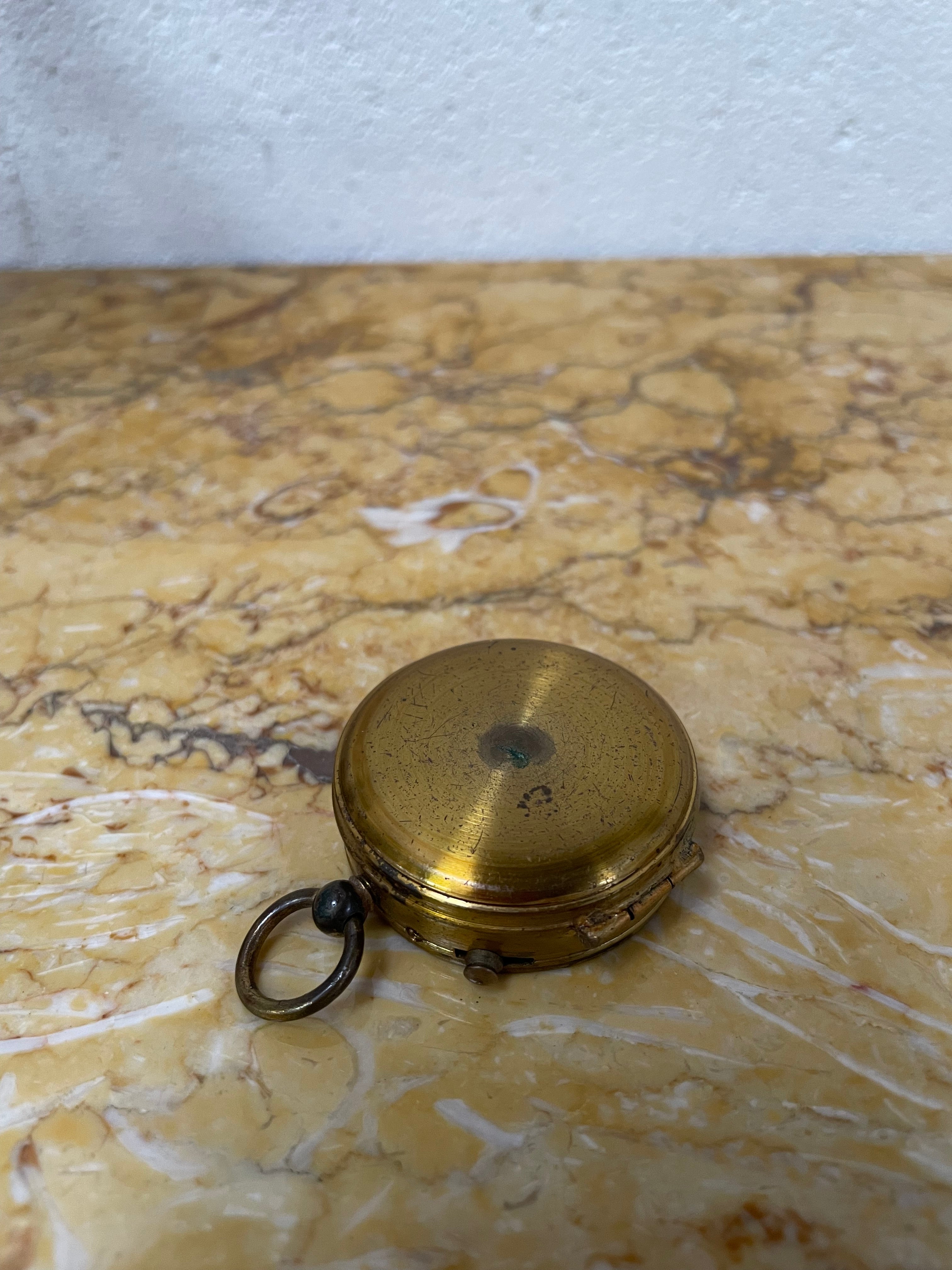 WW2 French Brass Soldiers Compass. | Antique & Vintage | Moonee Ponds Antiques | Australia Wide Delivery