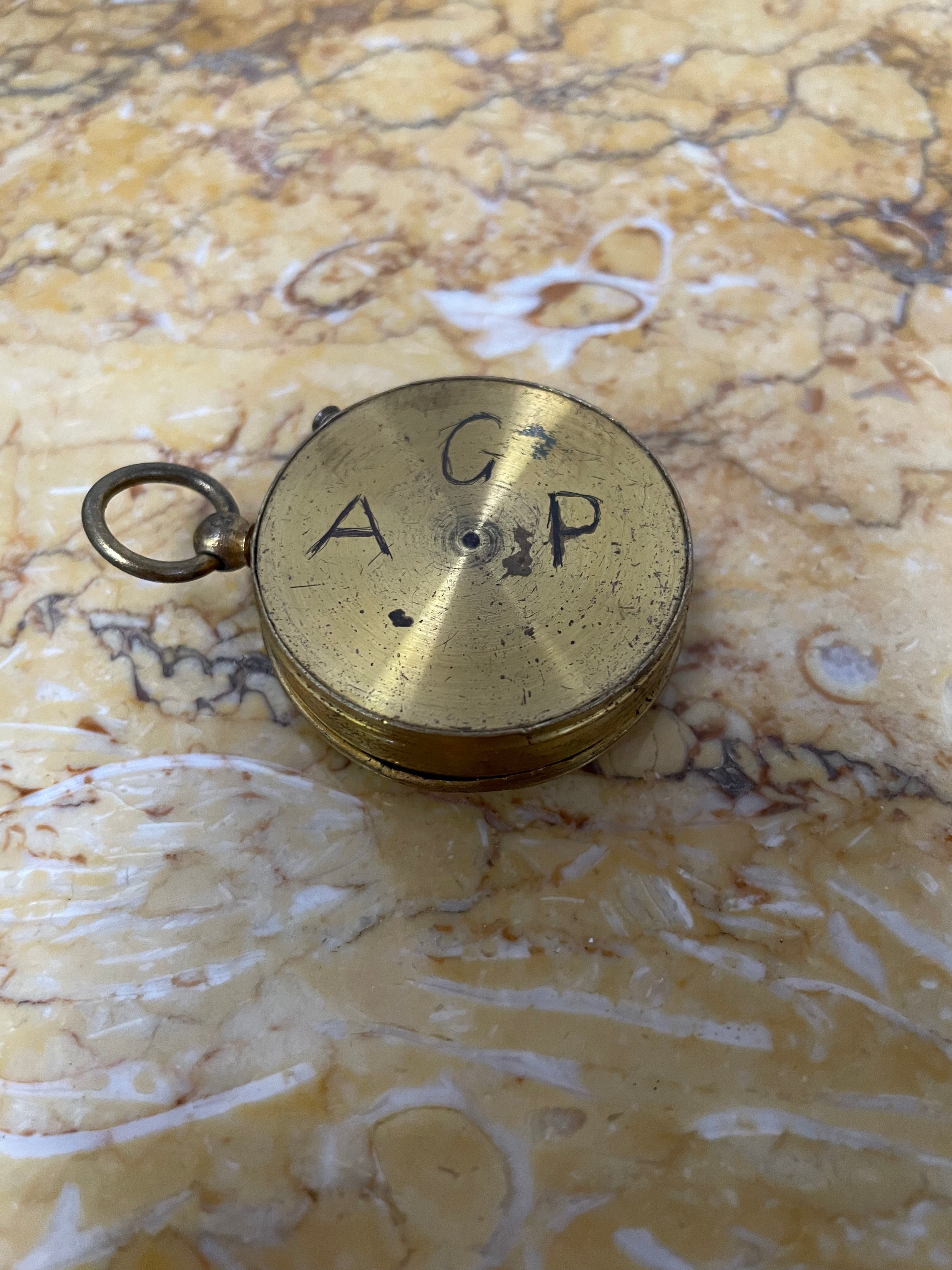 WW2 French Brass Soldiers Compass. | Antique & Vintage | Moonee Ponds Antiques | Australia Wide Delivery