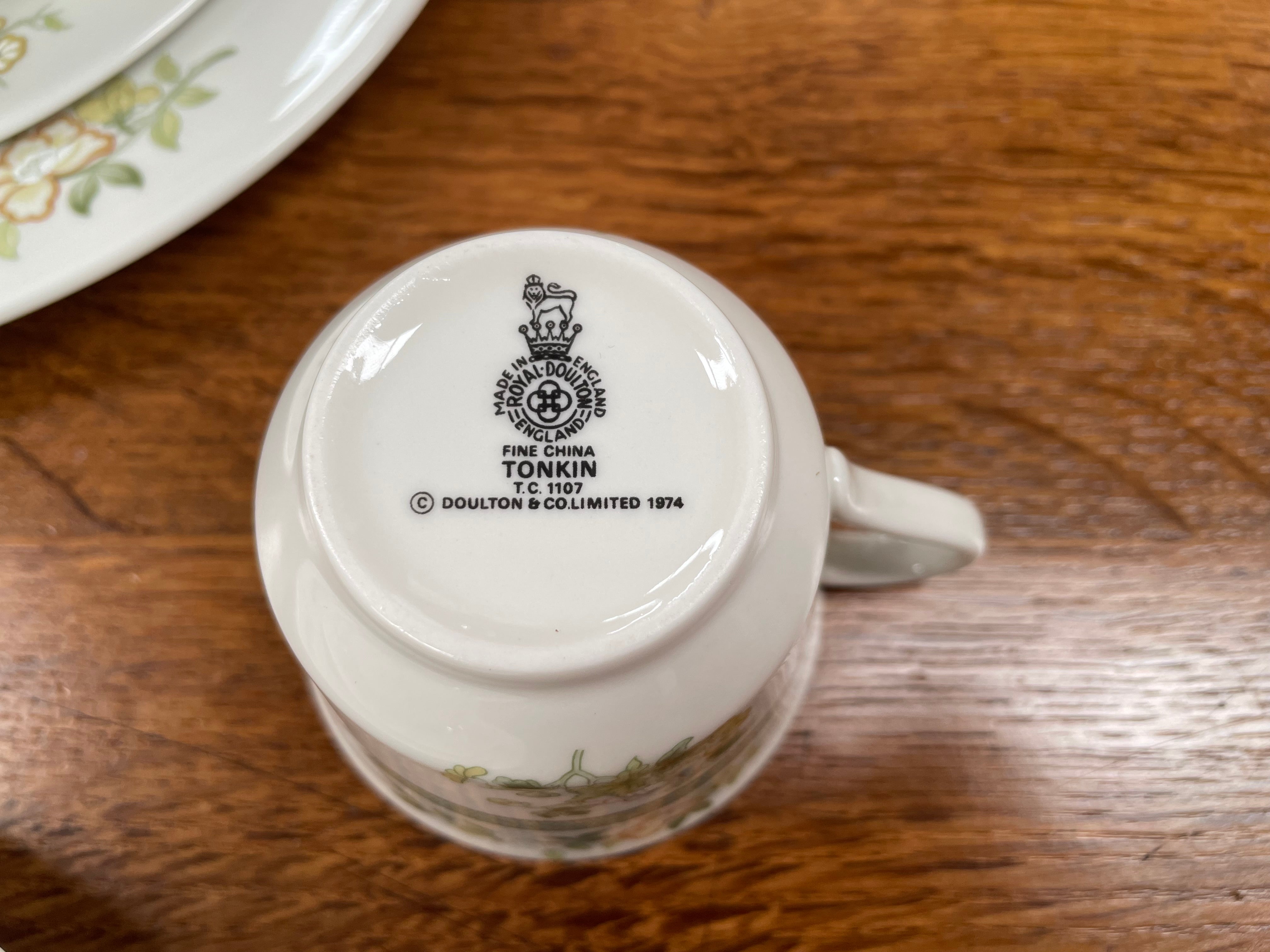 Royal Doulton Fine China Made in England Set for Six- Pattern Tonkin TC1107 | Antique & Vintage | Moonee Ponds Antiques | Australia Wide Delivery