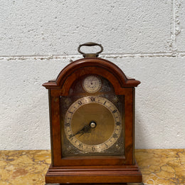 Gorgeous miniature Mahogany Elliott of London&nbsp;mantle timepiece retailed by Drummond and Co Melbourne. It is in good working order and in good original detailed condition.