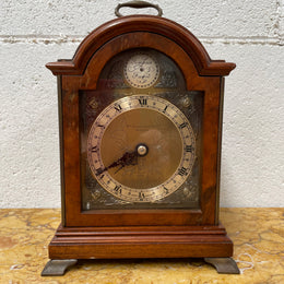 Gorgeous miniature Mahogany Elliott of London&nbsp;mantle timepiece retailed by Drummond and Co Melbourne. It is in good working order and in good original detailed condition.