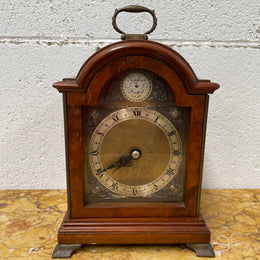 Gorgeous miniature Mahogany Elliott of London&nbsp;mantle timepiece retailed by Drummond and Co Melbourne. It is in good working order and in good original detailed condition.