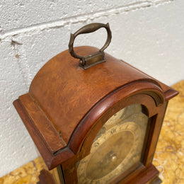 Gorgeous miniature Mahogany Elliott of London&nbsp;mantle timepiece retailed by Drummond and Co Melbourne. It is in good working order and in good original detailed condition.