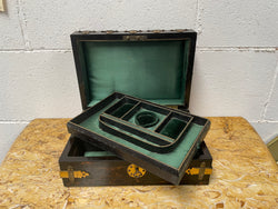Victorian English Brass Bound Jewellery Box | Antique & Vintage | Moonee Ponds Antiques | Australia Wide Delivery