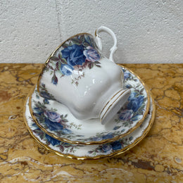 Royal Albert Moonlight Rose Trio Set, Cup, Saucer and Tea Plate