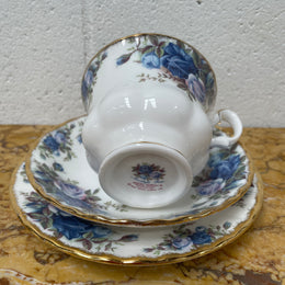 Royal Albert Moonlight Rose Trio Set, Cup, Saucer and Tea Plate