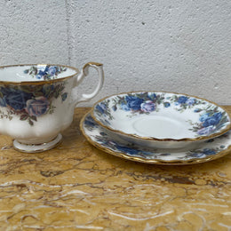 Royal Albert Moonlight Rose Trio Set, Cup, Saucer and Tea Plate