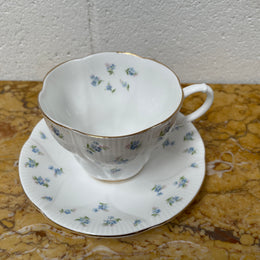 Royal Albert "Blue Heaven" trio set, cup, saucer and tea plate. In good original condition.