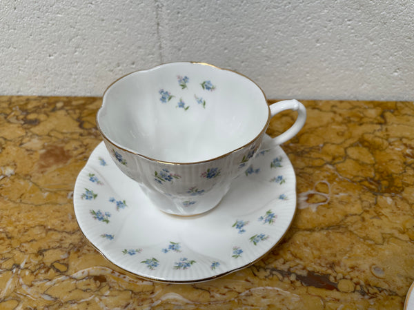 Royal Albert "Blue Heaven" trio set, cup, saucer and tea plate. In good original condition.