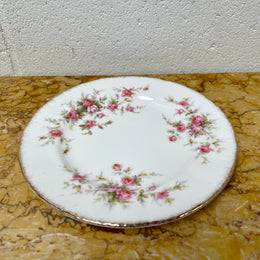 Stoke on Trent Paragon Bone China "Victorian Rose" trio set, cup, saucer and tea plate. In good original condition and made in England with stamp on base.