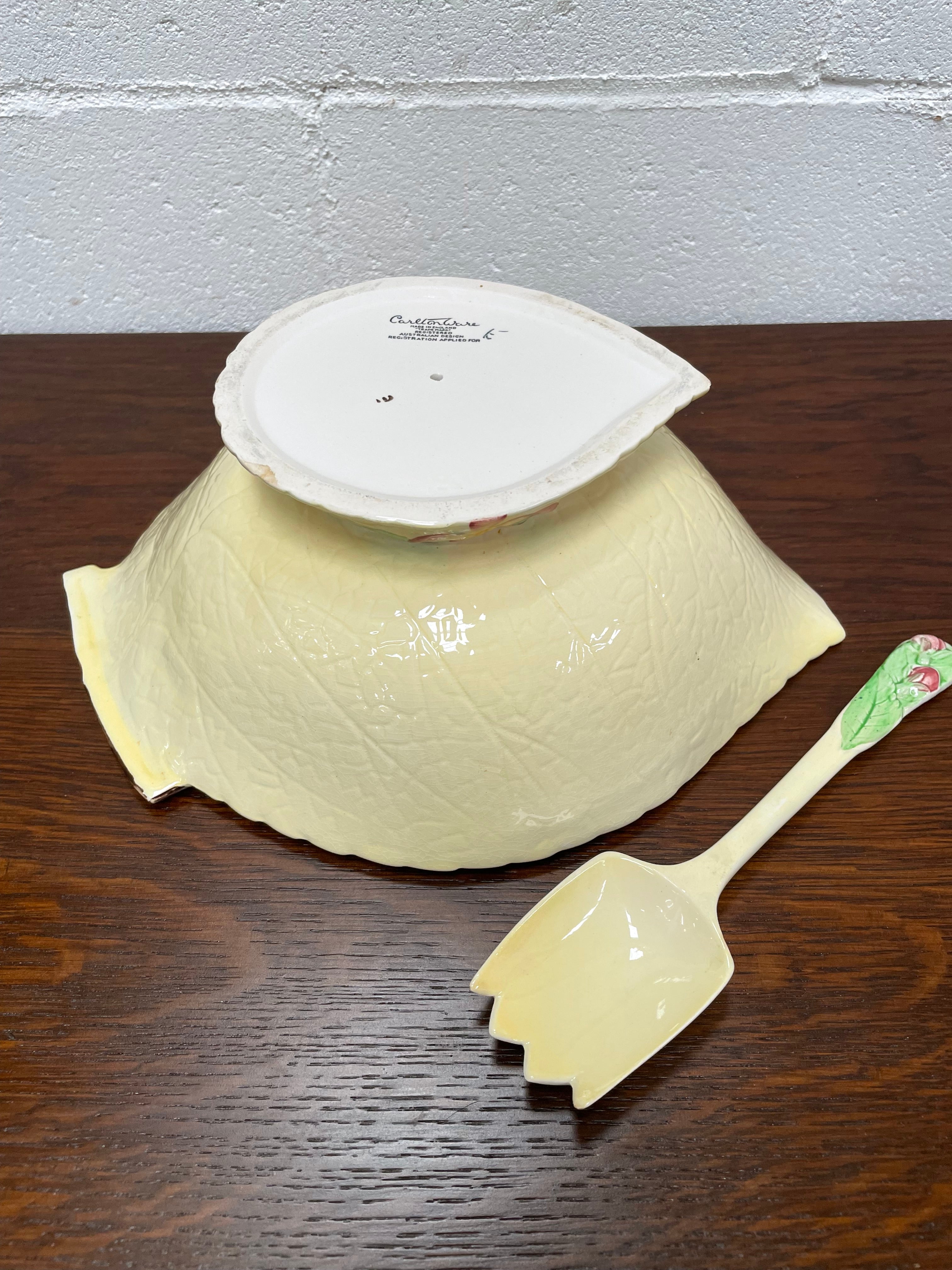 Large Carlton Ware Bowl and Matching Server | Antique & Vintage | Moonee Ponds Antiques | Australia Wide Delivery