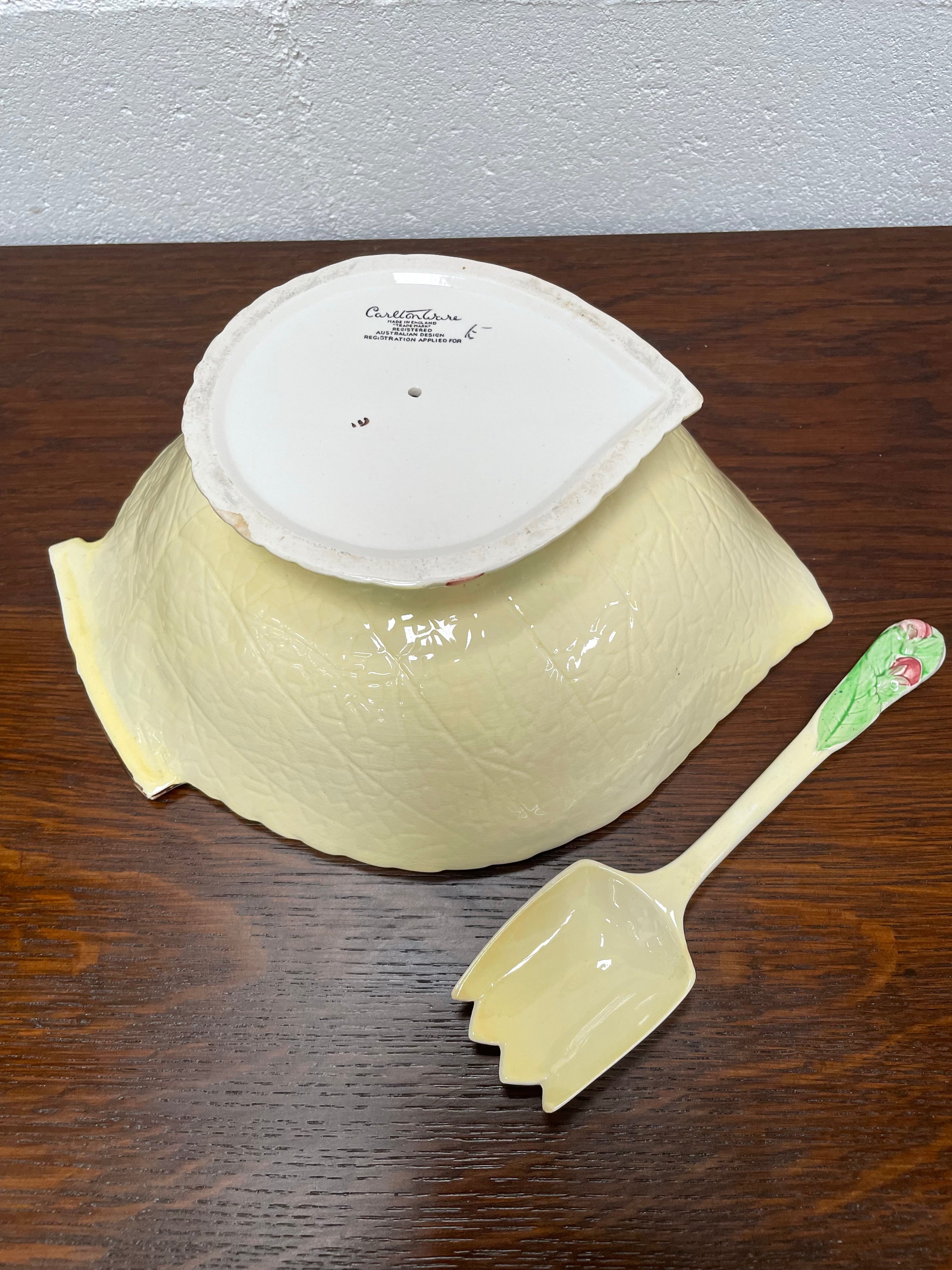Large Carlton Ware Bowl and Matching Server | Antique & Vintage | Moonee Ponds Antiques | Australia Wide Delivery