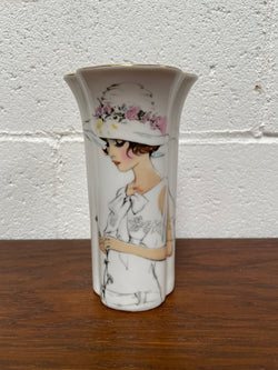 Lady Figure Fine China Vase | Antique & Vintage | Moonee Ponds Antiques | Australia Wide Delivery