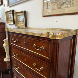 19th Century French Rosewood Louis XVI Style Semanier