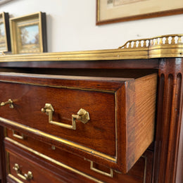 19th Century French Rosewood Louis XVI Style Semanier