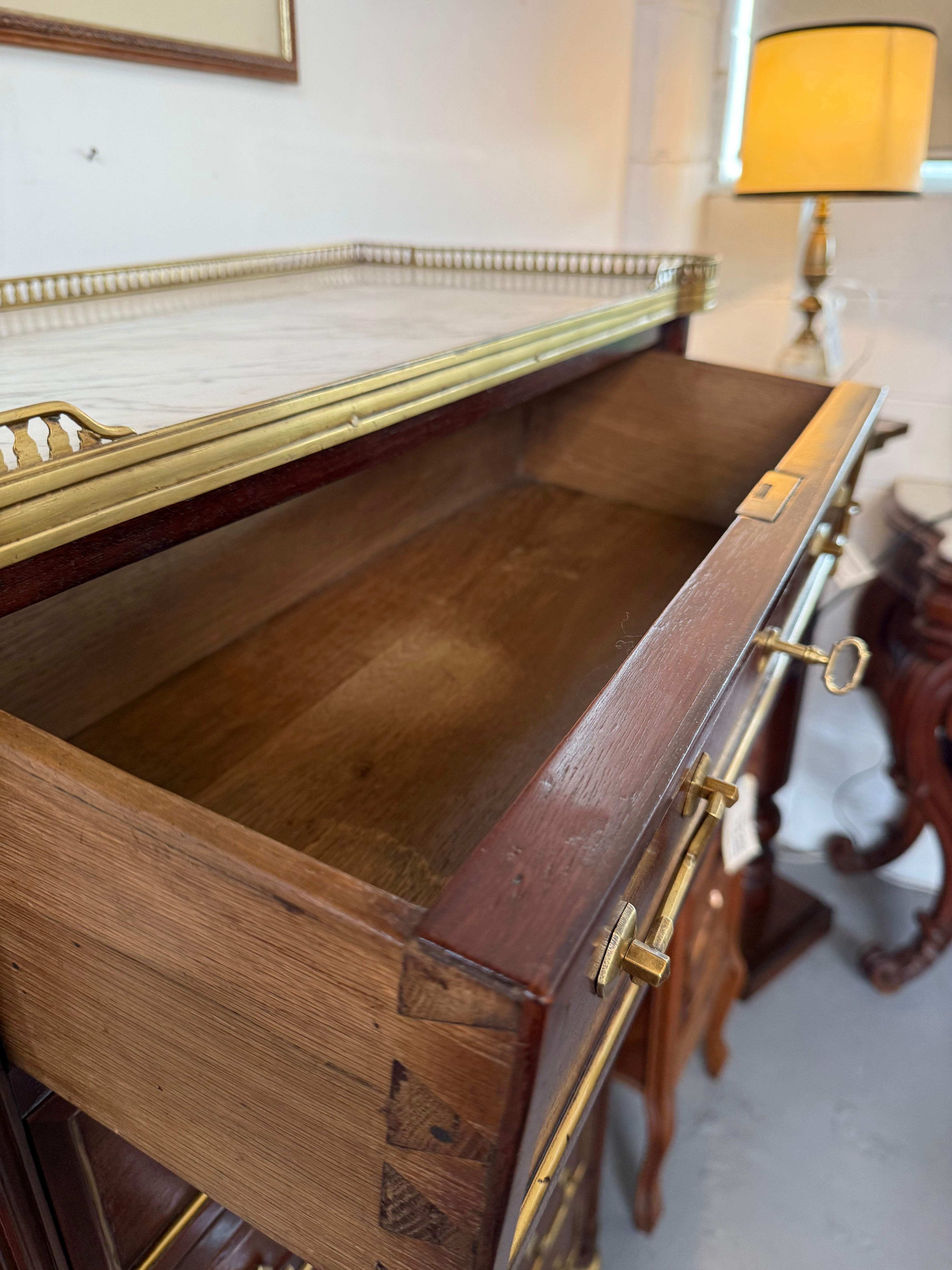 19th Century French Rosewood Louis XVI Style Semanier