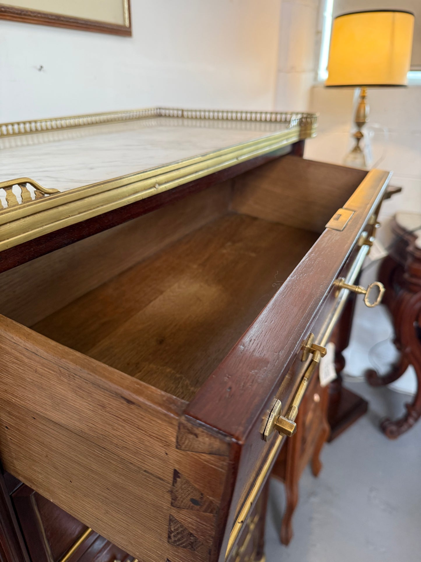 19th Century French Rosewood Louis XVI Style Semanier