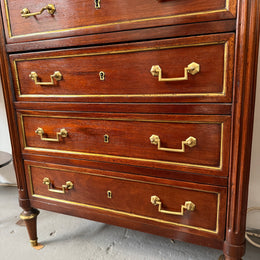 19th Century French Rosewood Louis XVI Style Semanier