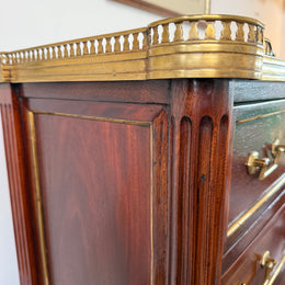 19th Century French Rosewood Louis XVI Style Semanier