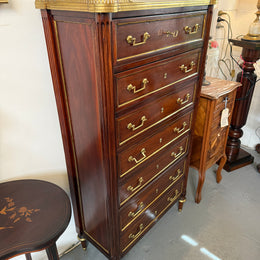 19th Century French Rosewood Louis XVI Style Semanier
