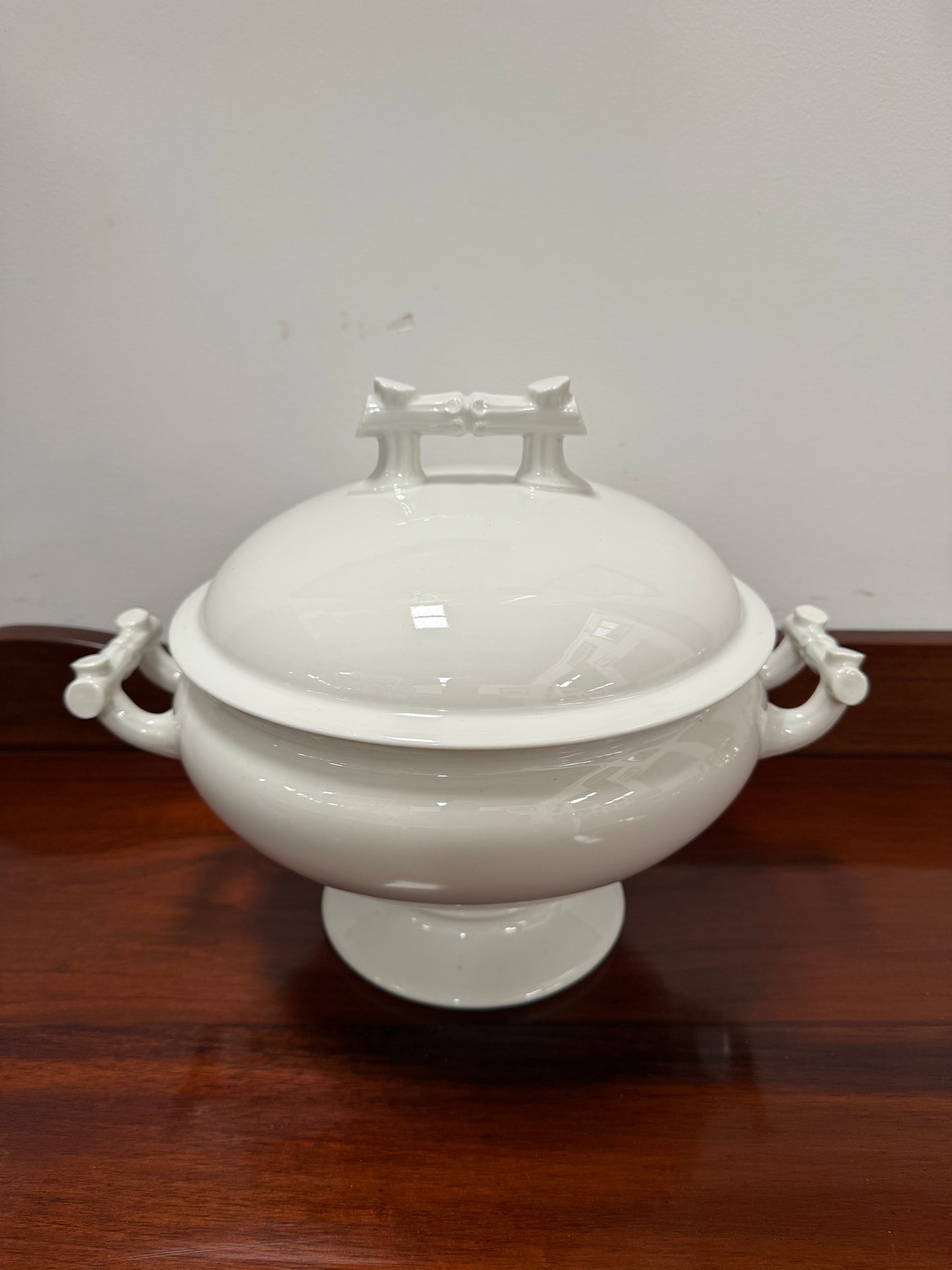 Antique Ironstone French Lidded Tureen 19th Century