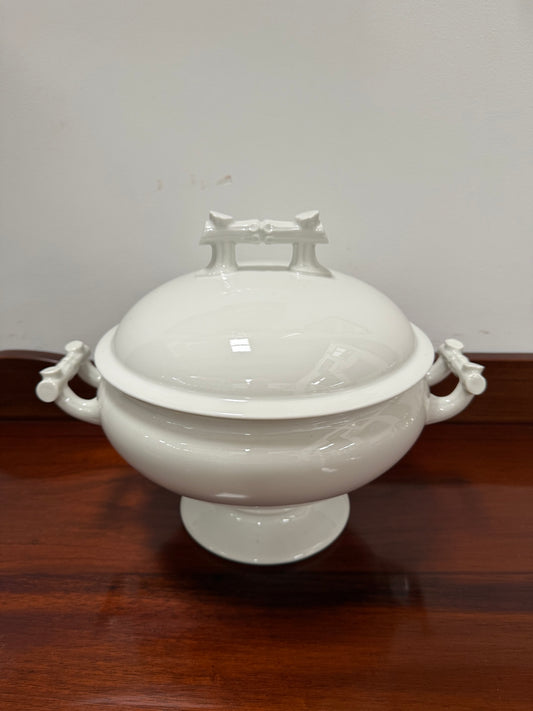Antique Ironstone French Lidded Tureen 19th Century
