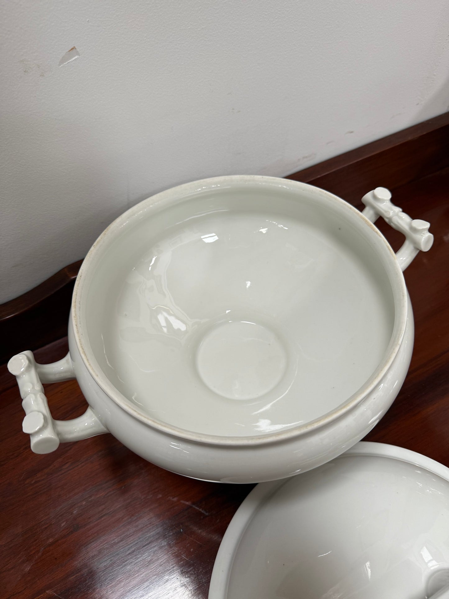 Antique Ironstone French Lidded Tureen 19th Century