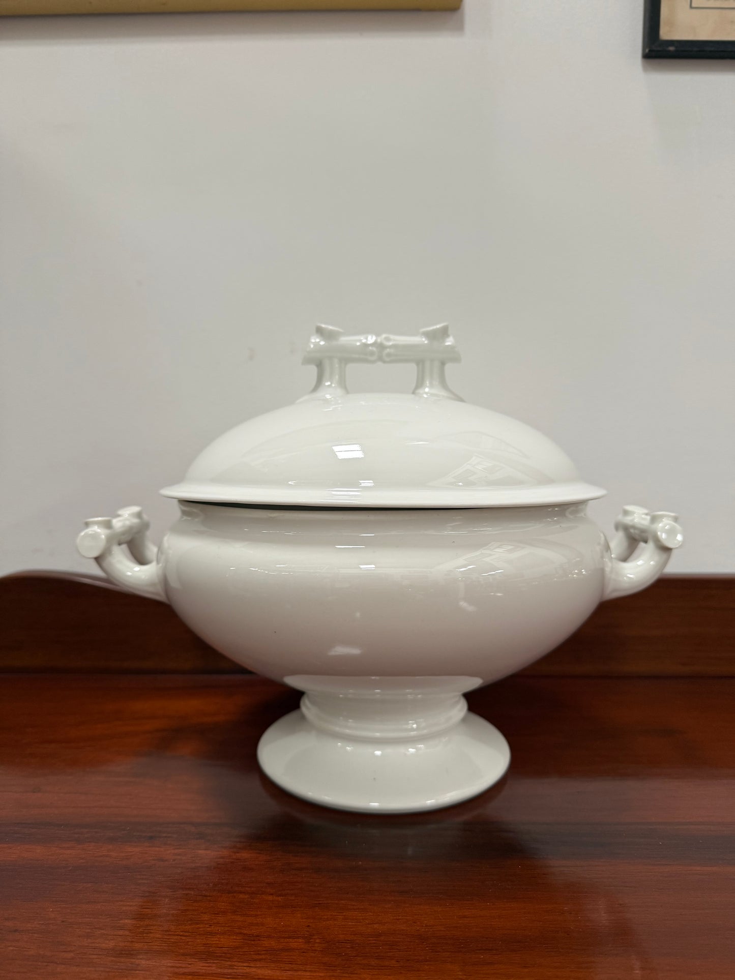 Antique Ironstone French Lidded Tureen 19th Century