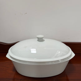 Vintage Le Creuset Stoneware Covered Casserole
