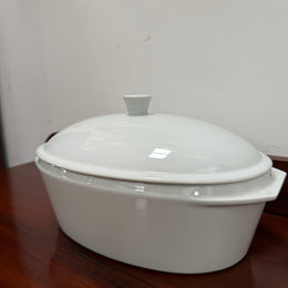 Vintage Le Creuset Stoneware Covered Casserole