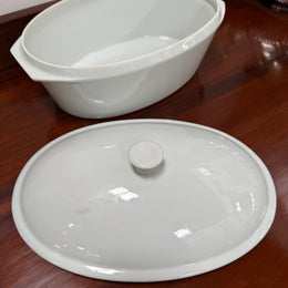 Vintage Le Creuset Stoneware Covered Casserole