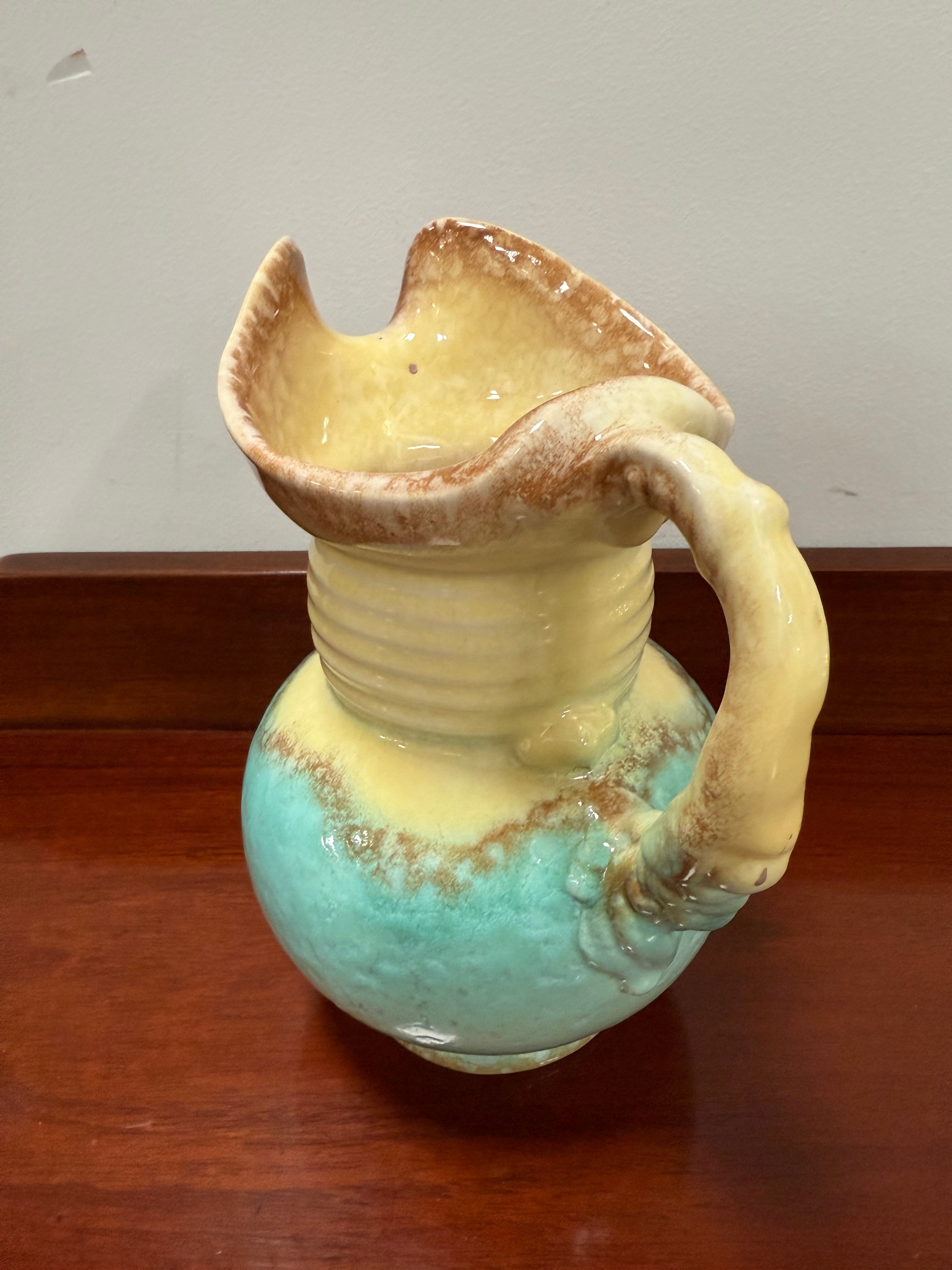Art Deco Hand Painted Czech Jug