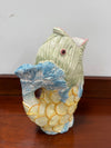 Vintage Hand Painted Italian Majolica Fish Gurgle Jug | Antique & Vintage | Moonee Ponds Antiques | Australia Wide Delivery