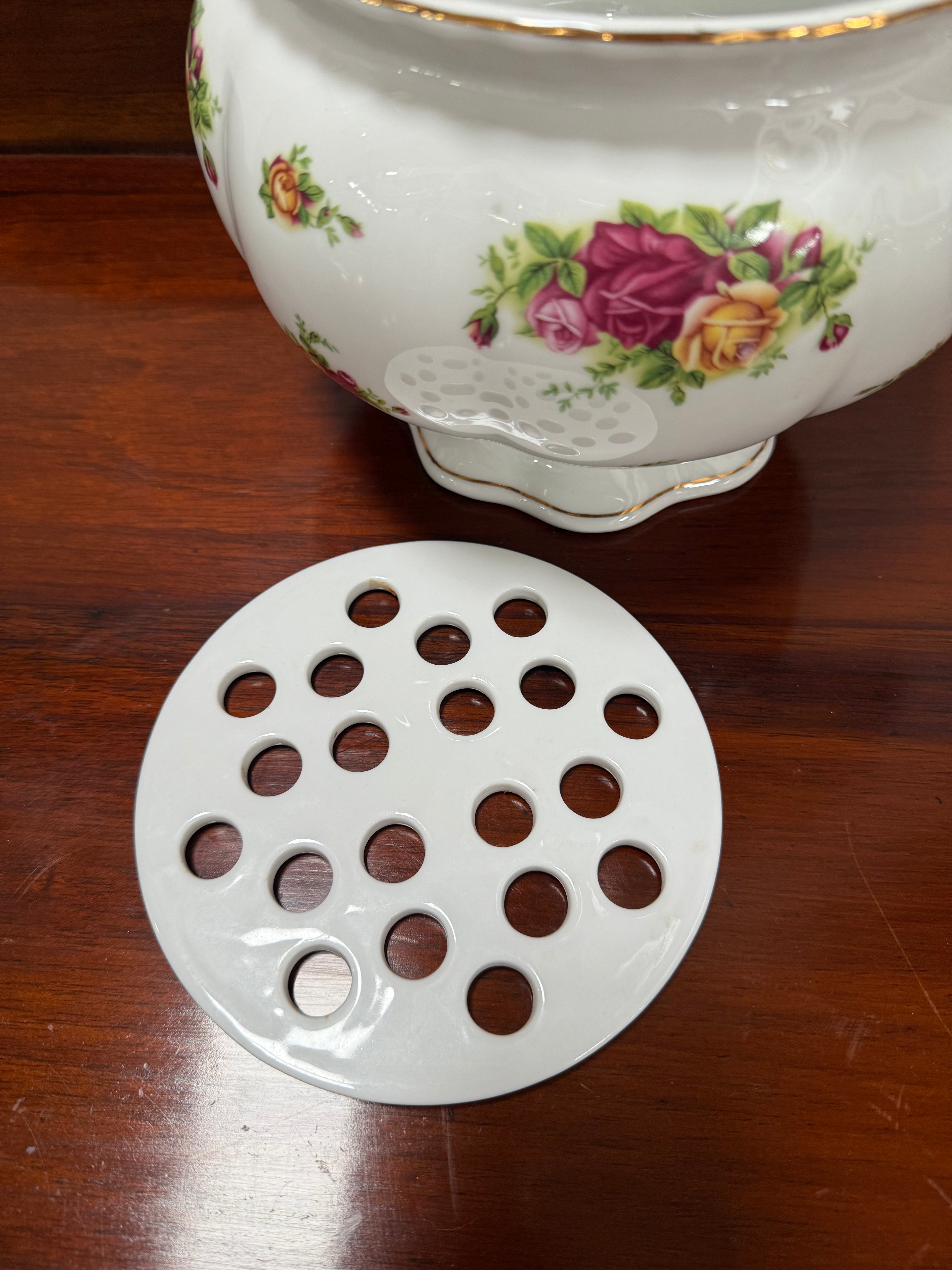 Vintage Royal Albert Flower Vase & Insert | Antique & Vintage | Moonee Ponds Antiques | Australia Wide Delivery