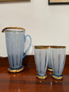 Quality Art Deco Style Lemonade Set Of Jug & 4 Glasses | Antique & Vintage | Moonee Ponds Antiques | Australia Wide Delivery