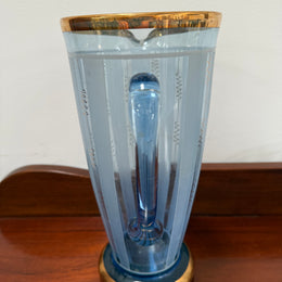 Quality Art Deco Style Lemonade Set Of Jug & 4 Glasses