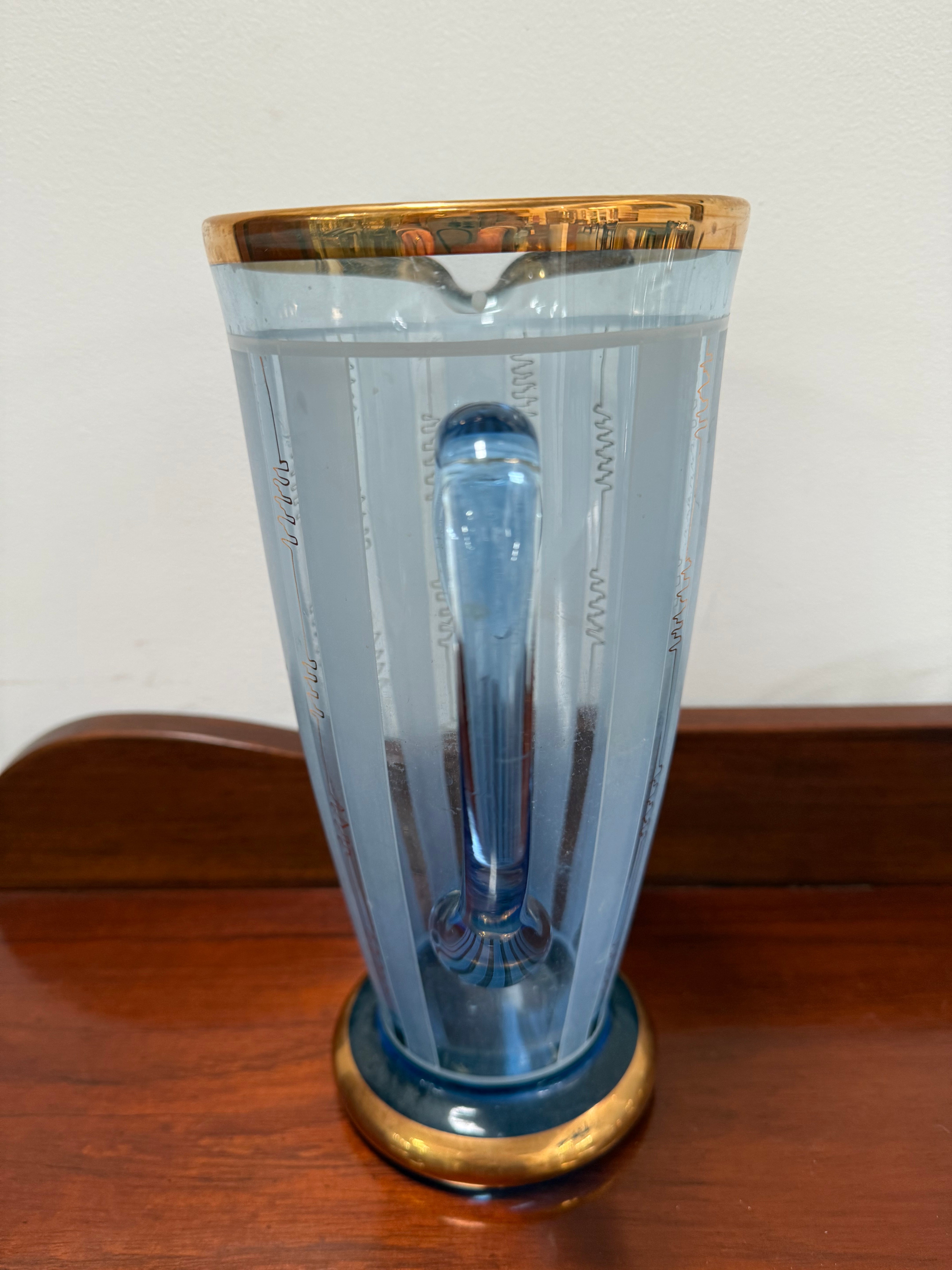 Quality Art Deco Style Lemonade Set Of Jug & 4 Glasses | Antique & Vintage | Moonee Ponds Antiques | Australia Wide Delivery