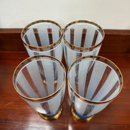 Quality Art Deco Style Lemonade Set Of Jug & 4 Glasses