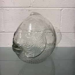Vintage Hand Blown Glass Fish Terrarium/Candy Jar